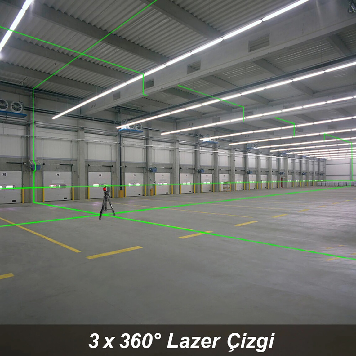    KOBB KBL34G 40 Metre Yeşil Çapraz Çizgi Lazer Distomat  