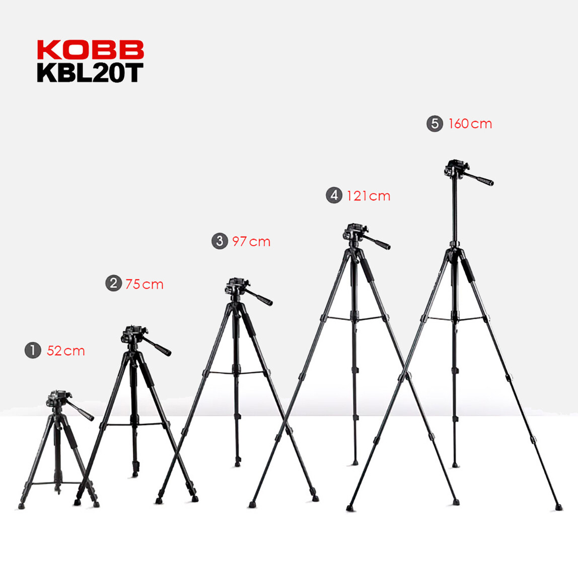    KOBB KBL20T 160CM Su Terazili Profesyonel Alüminyum Lazer Tripod  