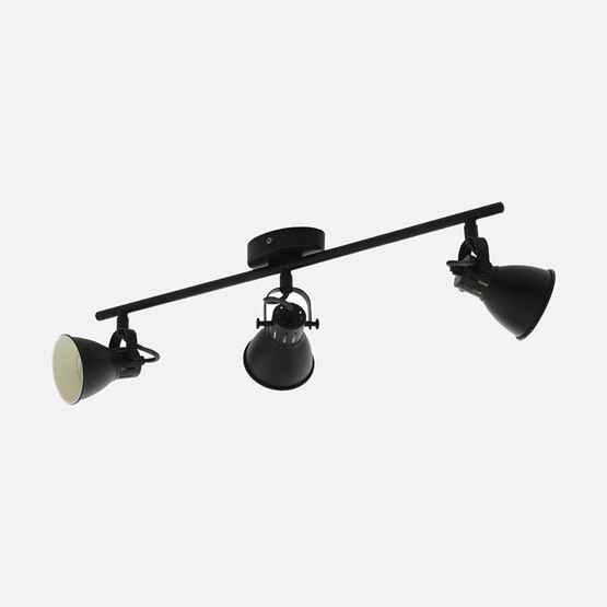 Seras 3 W Siyah Gu10 3'lü Sıva Üstü Led Spot