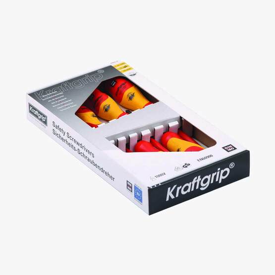 Kraftgrip 43904 Tornavida Takımı Düz Ve Yıldız Uçlu 7 Parça 1000 V 