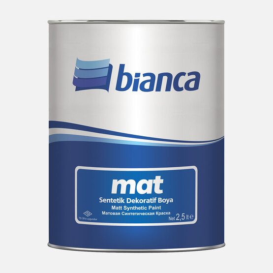 Bianca 2,5 L Sentetik Mat Boya Beyaz 