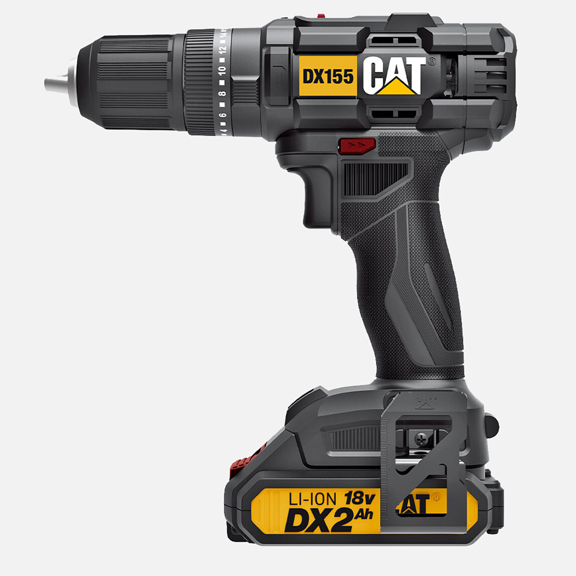    CAT DX155.1 18Volt/2.0Ah Li-ion Çift Akülü Profesyonel Şarjlı Darbeli Matkap  