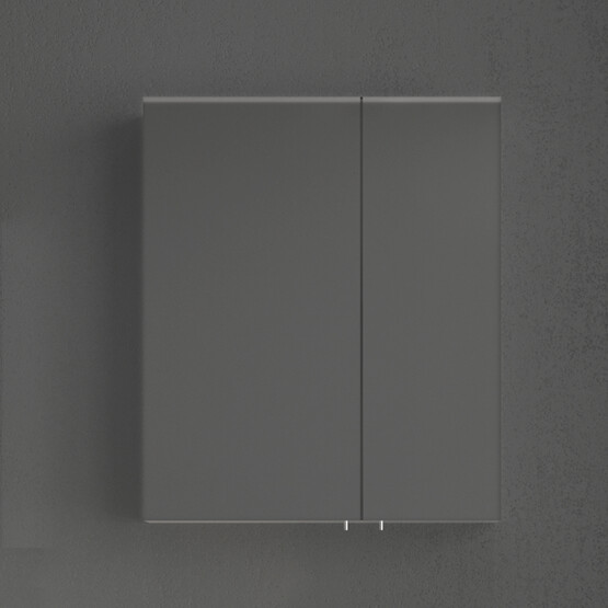 Bonitobagno Rita Aynalı 60 cm Banyo Dolabı Üst Modül Antrasit