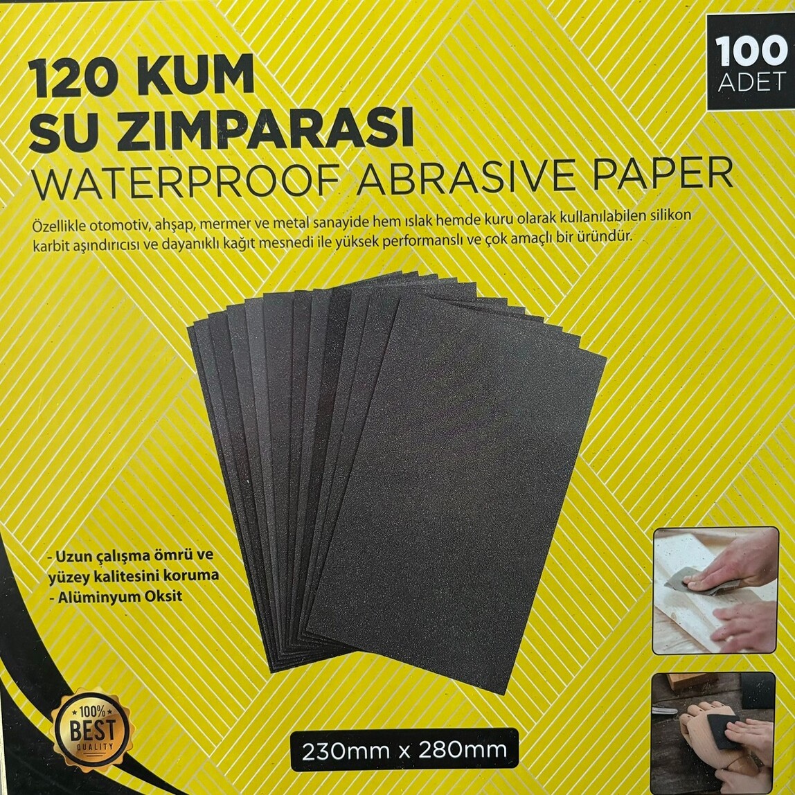    Dizayn Su Zımparası 120 Kum 