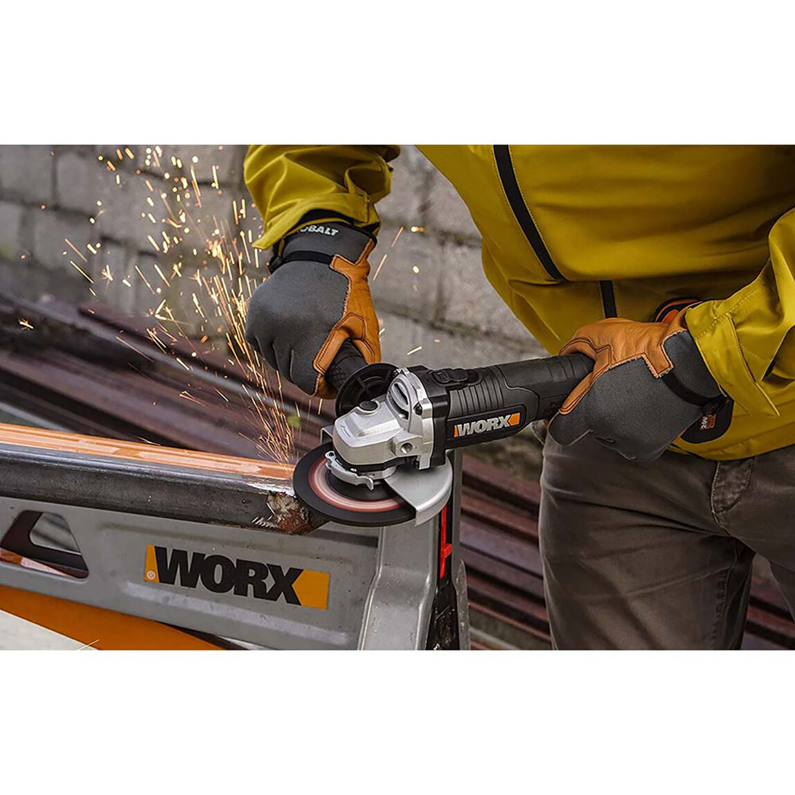    Worx WX812.9 20Volt 125mm Kömürsüz Profesyonel Avuç Taşlama (Akü Dahil Değildir)  