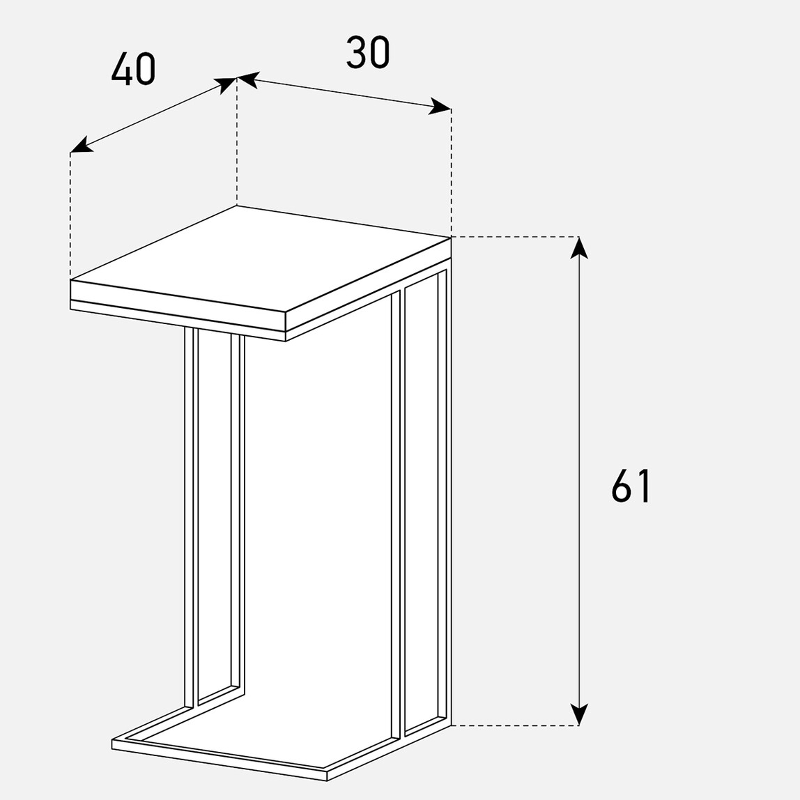    Sonorous Pratique Tekli C sehpa  