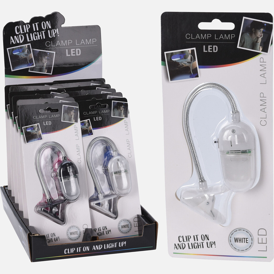    Led Mandallı Okuma Lambası    