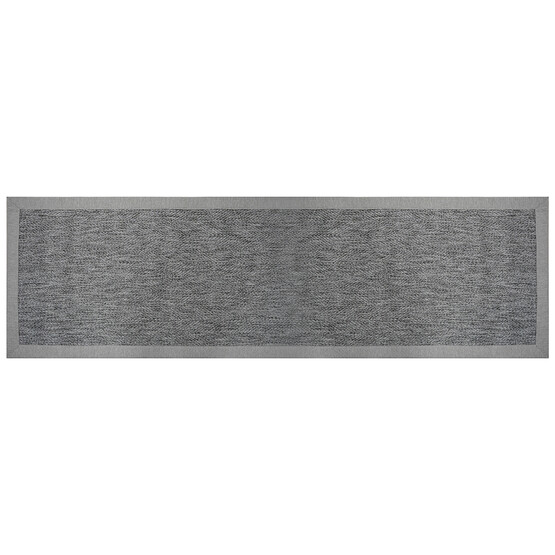 Güven Collection Nature Rustic Bordürlü Sisal Halı Gri 80x300 cm