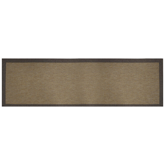 Güven Collection Nature Rustic Bordürlü Sisal Halı Kahverengi 80x300 cm