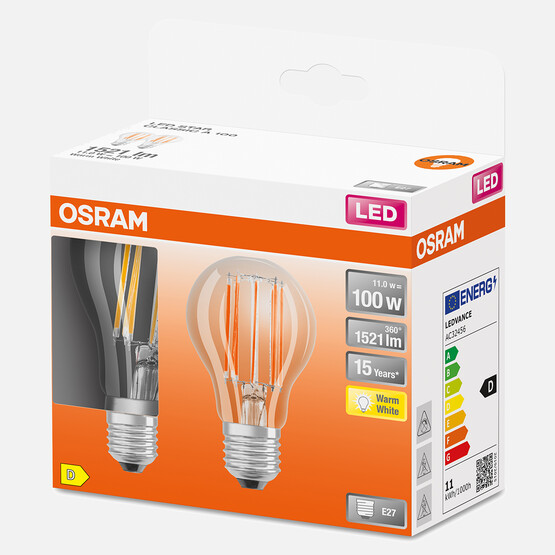 Osram SCLA100 FIL 11 W Sarı E27 LED Ampul