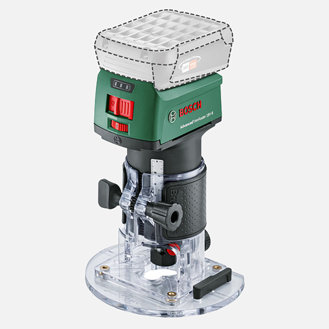    Boschadvancedtrimrouter 18V-8 Akülü Freze Makinesi (Solo) 