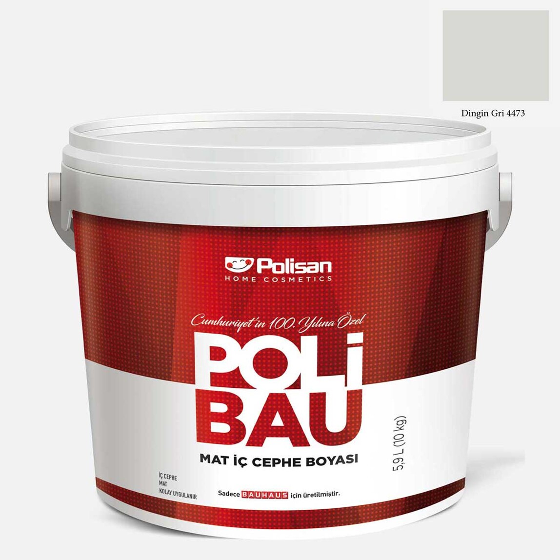    PoliBau 100. Yıl İç Cephe Boyası Dingin Gri 4473 