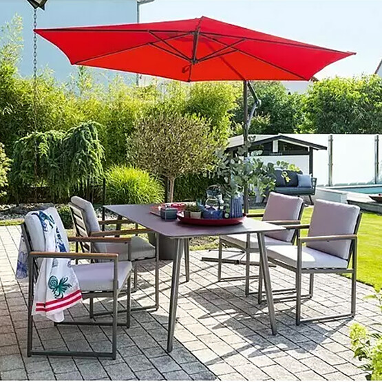 Sunfun Parasol Şemsiye Kırmızı 300 cm