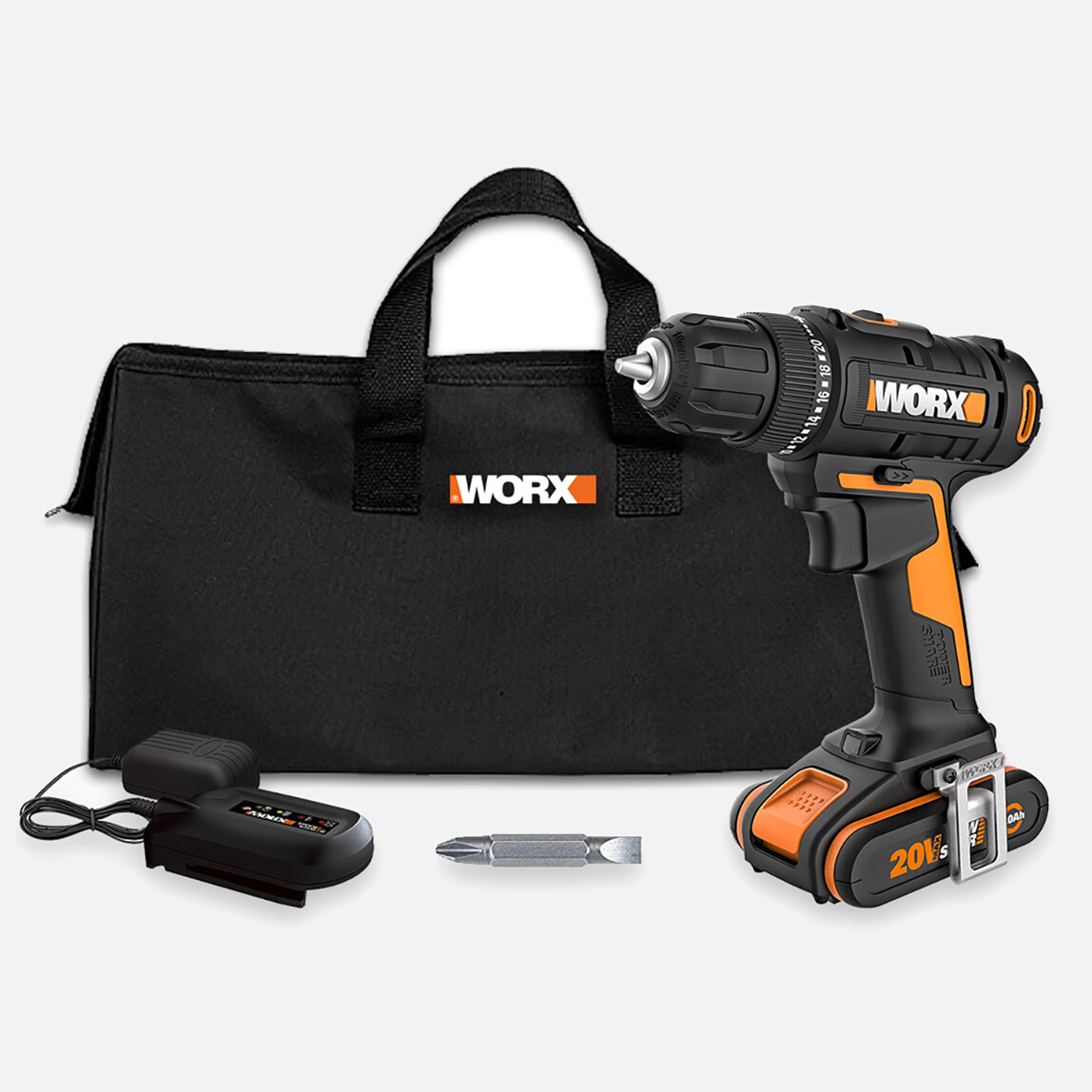    Worx WX100 20 Volt 2.0Ah Li-ion Tek Akülü Profesyonel Şarjlı Matkap  