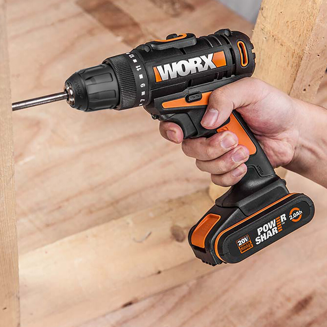    Worx WX100 20 Volt 2.0Ah Li-ion Tek Akülü Profesyonel Şarjlı Matkap  