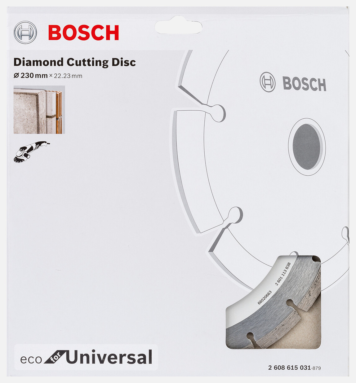    Bosch Ekonomik Seri Genel Yapı Malzemeleri İçin Elmas Kesme Diski 230 mm 