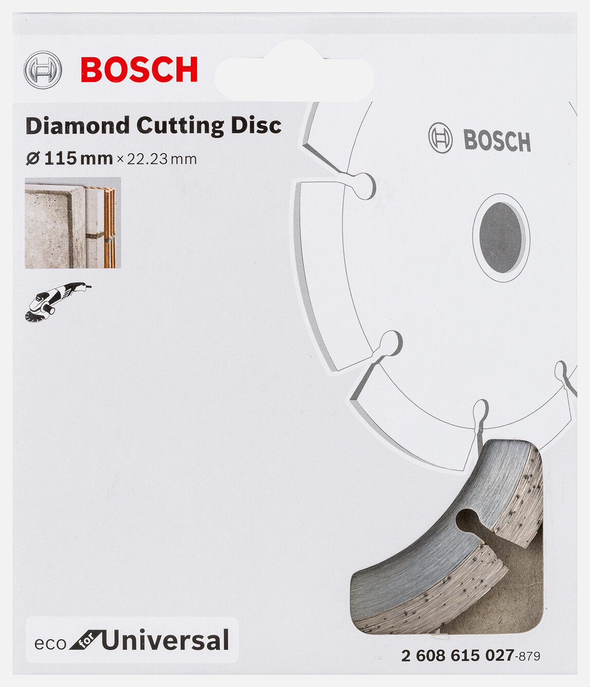    Bosch Ekonomik Seri Genel Yapı Malzemeleri İçin Elmas Kesme Diski 115 mm 