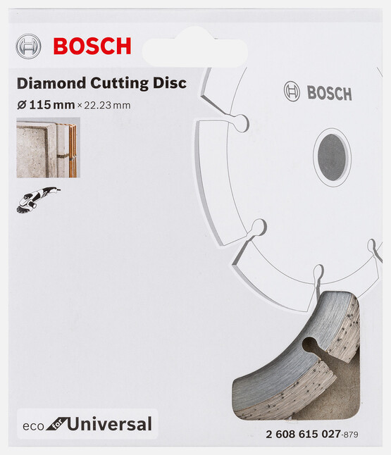 Bosch Ekonomik Seri Genel Yapı Malzemeleri İçin Elmas Kesme Diski 115 mm