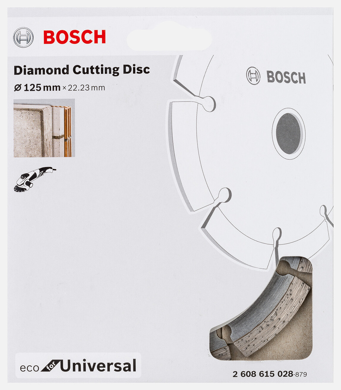    Bosch Ekonomik Seri Genel Yapı Malzemeleri İçin Elmas Kesme Diski 125 mm 