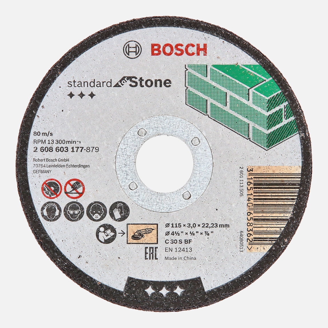    Bosch 115x3,0 mm Standard Seri Düz Taş Kesme Diski (Taş) 