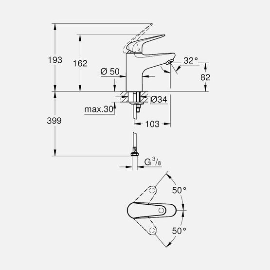 Grohe Swift Lavabo Bataryası