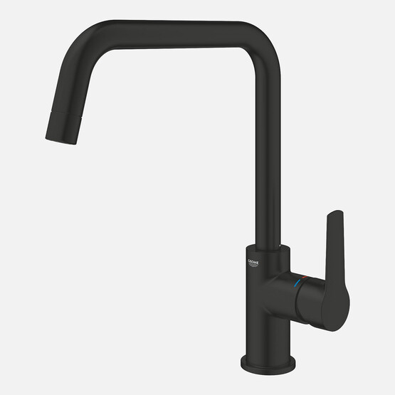 Grohe Start Siyah U Borulu Eviye Bataryası