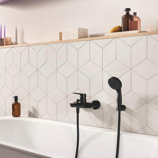 Grohe Start Siyah Banyo Bataryası