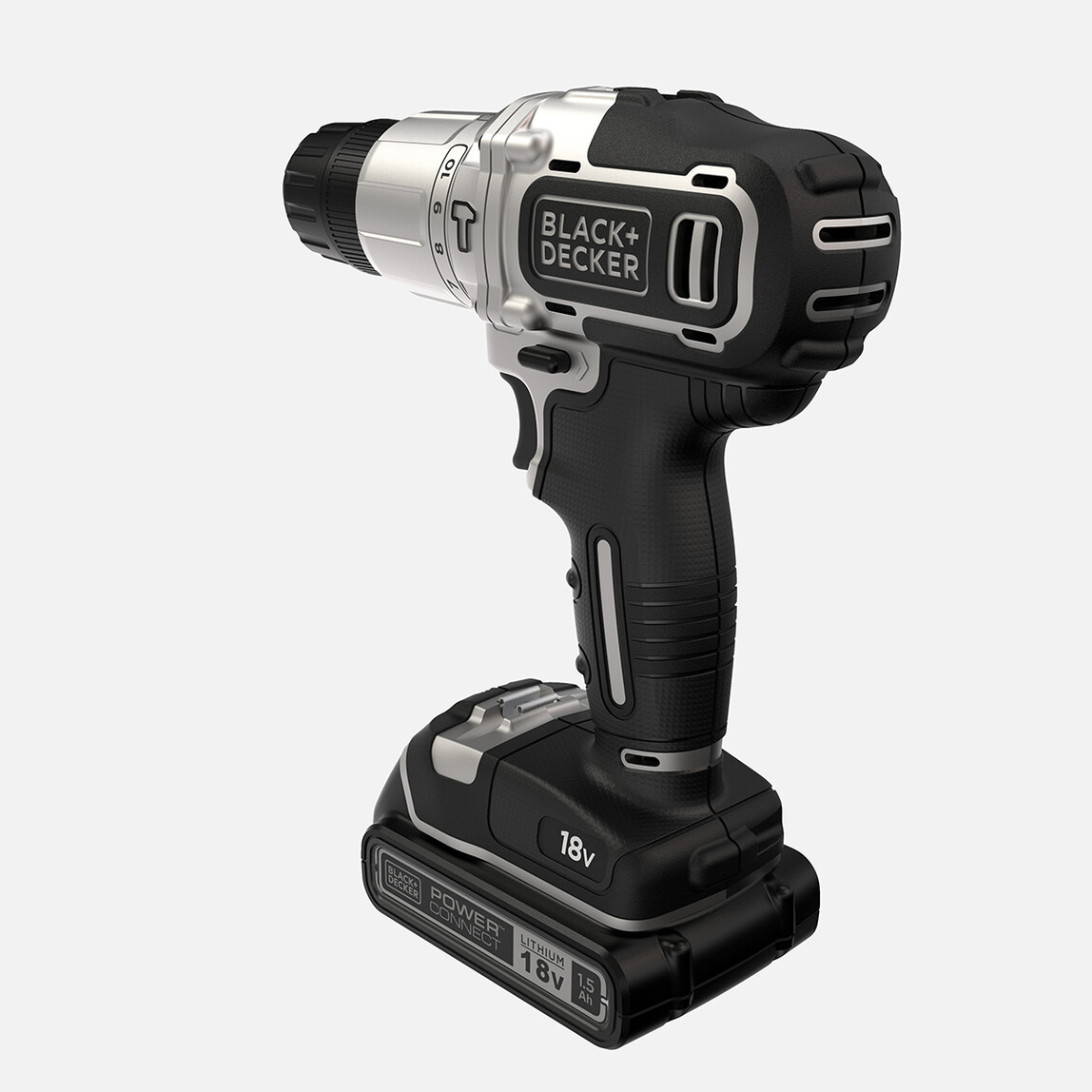    Black&Decker BDCHD18SC2K-QW Silver Li-ion 18V Çift Akülü Darbeli Matkap Vidalama(10 Parça Aksesuar Hediyeli!) 