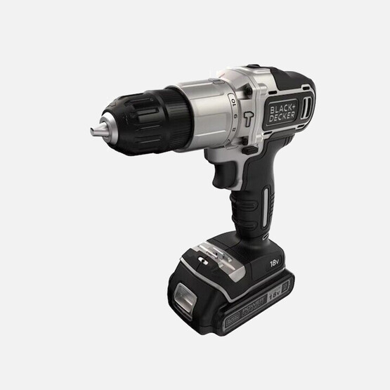 Black&Decker BDCHD18SC2K-QW Silver Li-ion 18V Çift Akülü Darbeli Matkap Vidalama(10 Parça Aksesuar Hediyeli!)