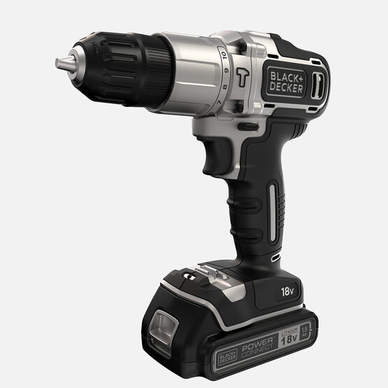 Black&Decker BDCHD18SC2K-QW Silver Li-ion 18V Çift Akülü Darbeli Matkap Vidalama(10 Parça Aksesuar Hediyeli!)