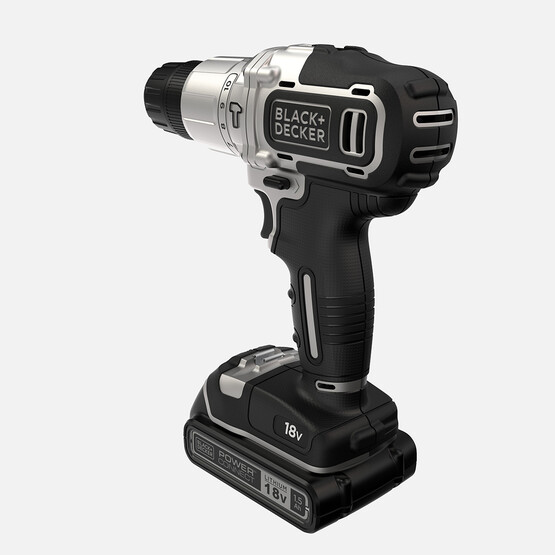 Black&Decker BDCHD18SC2K-QW Silver Li-ion 18V Çift Akülü Darbeli Matkap Vidalama(10 Parça Aksesuar Hediyeli!)