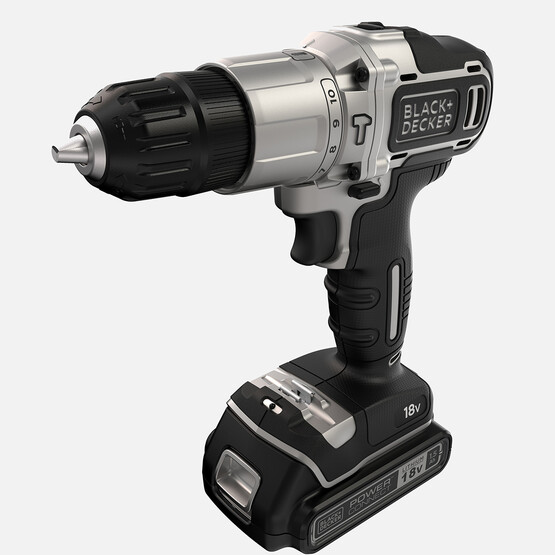 Black&Decker BDCHD18SC2K-QW Silver Li-ion 18V Çift Akülü Darbeli Matkap Vidalama(10 Parça Aksesuar Hediyeli!)