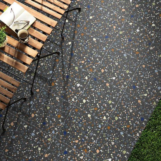 Ege Seramik Solo Karo Siyah Tam Parlak 60 x 60 cm 35 m2