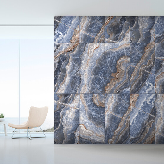 Ege Seramik Blueport Karo Mavi Tam Parlak 60 x 120 cm 1,37 m2