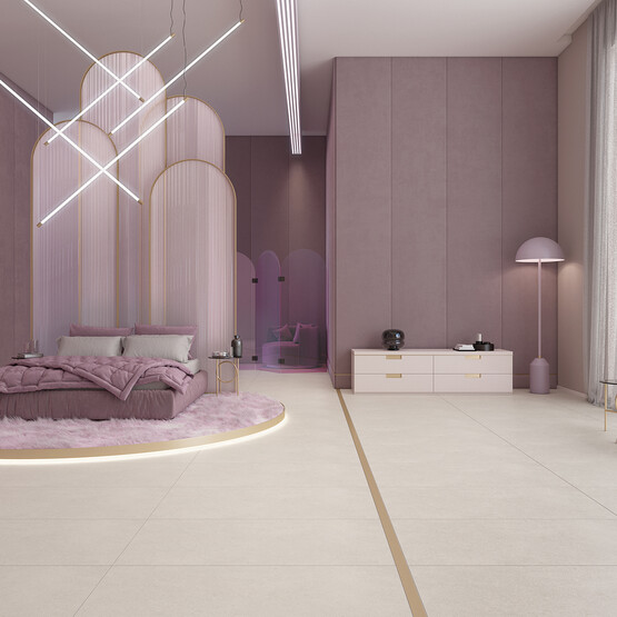 Duratiles Galeria Sırlı Granit Karo Beyaz 60 x 120 cm 1,44 m2