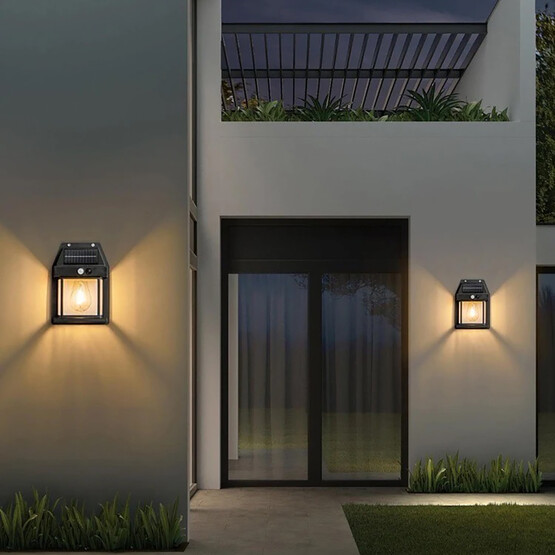 Solar Led Aplik Sensörlü 1 Aplik