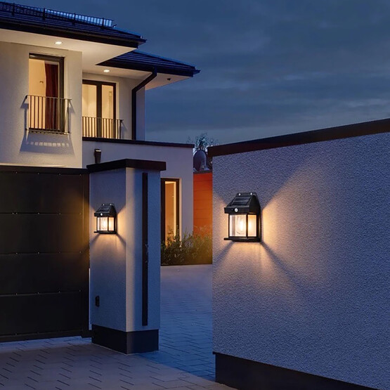 Solar Led Aplik Sensörlü 1 Aplik