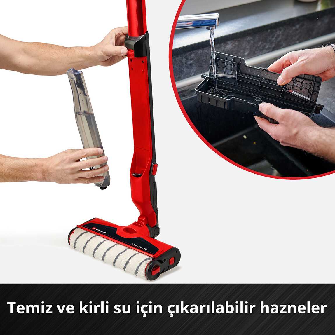    Einhell Cleanexxo Solo Akülü Sert Zemin Temizleyici 