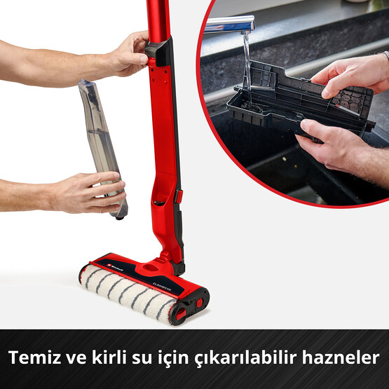 Einhell Cleanexxo Solo Akülü Sert Zemin Temizleyici (Akü ve Şarj Cihazı Dahil Değildir.)