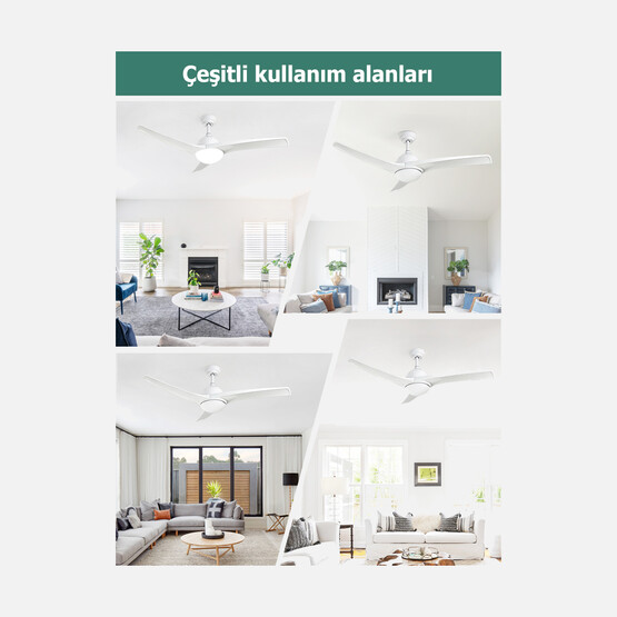 Dlc Favonio Led Beyaz 132 cm Tavan Vantilatörü