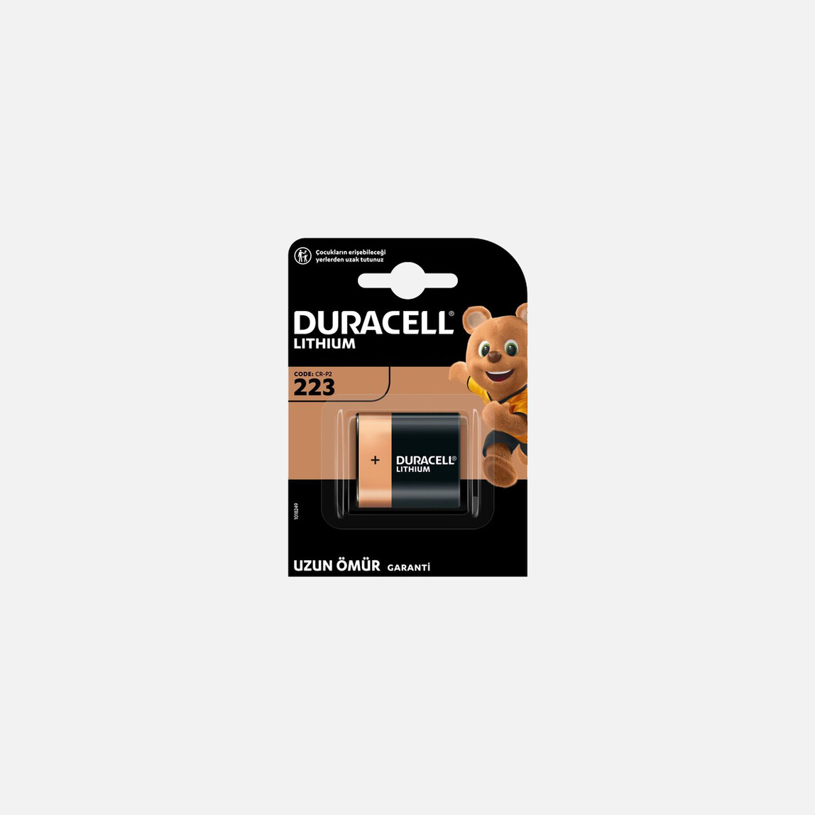    Duracell Tekli Güçlü Lityum 223 Fotoğraf Pili 