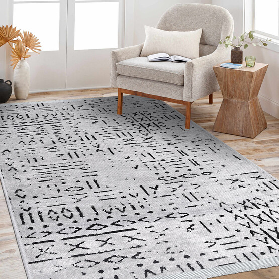 Crea Vanilya Kilim 8015 Gri 80x300 cm