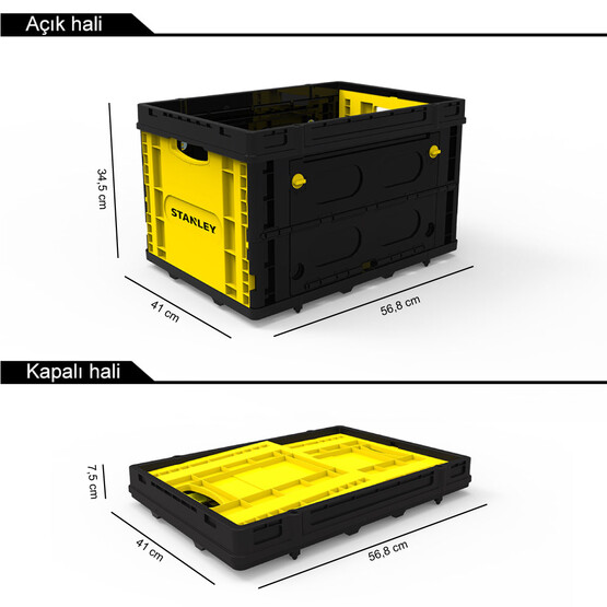 Stanley FB533 25 Kg Katlanır Çok Amaçlı Taşıma Sepeti 