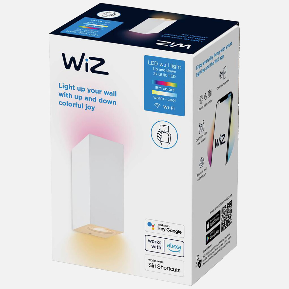    Philips Wiz Updown Spot 2x5w W 22-65k 