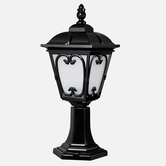 Modelight Kare Motifli Set Üstü Siyah