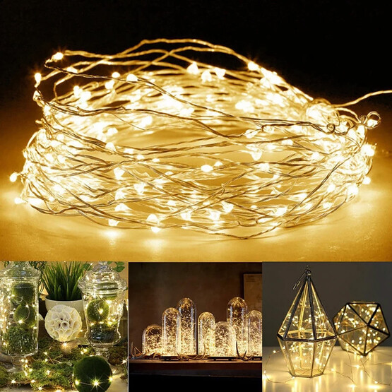 Led Işık 132 Ledli Zincir Sıcak Sarı