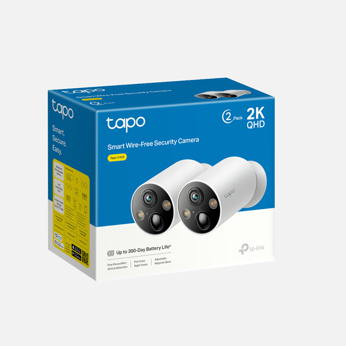    TP-Link Tapo C425 2K Kablosuz Bataryalı Güvenlik Kamerası 