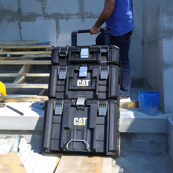 Cat DA41005 Hyper Stack Ağır Hizmet Tipi 3’Lü Tekerlekli Kilitli Takım Çantası Seti
