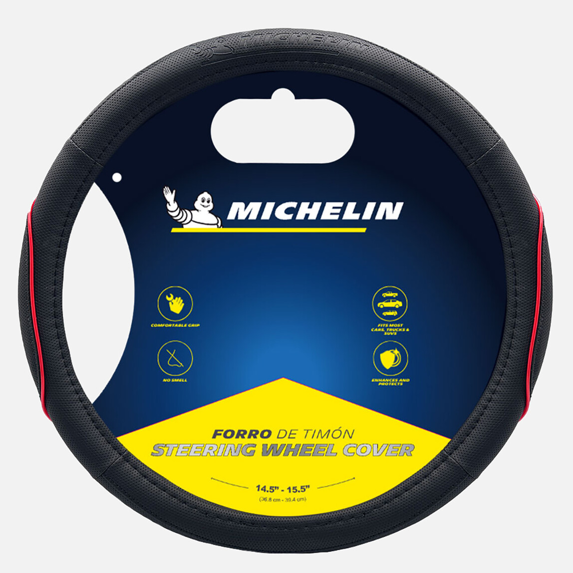    Michelin Suni Deri Direksiyon MC1003NR Premium Kırmızı 