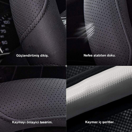 Michelin Suni Deri Direksiyon MC1000N Premium Siyah